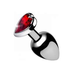 PLUG ANAL PEQUENO CON GEMA ROJO
