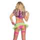 LEG AVENUE BIKINI DE TRIANGULO CON BRASILENA FRUNCIDO FUCSIA