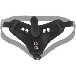 STRAP ON HARNESS WITH DONG S NEGRO