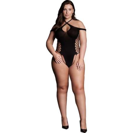 LE DeSIR SHADE LEDA XIII BODY CON ESCOTE CRUZADO Y TIRANTES TALLA GRANDE